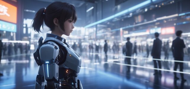 Get your Company AI Ready Robot Girl in Future City